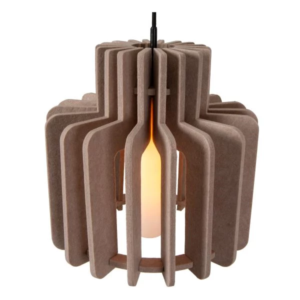 Lucide ROLLO - Pendelleuchten - 1xE27 - Taupe - detail 2